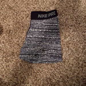 black white and grey nike pro spandex